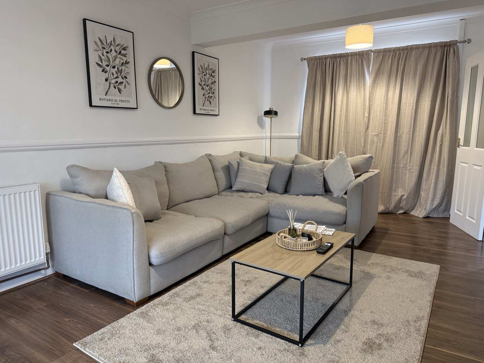 Furnished lounge in one of our managed properties